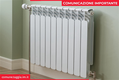 Il Comune di Taggia anticipa al 31 ottobre 2025 la possibilità di accendere gli impianti di riscaldamento