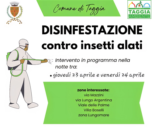 Disinfestazione contro insetti alati