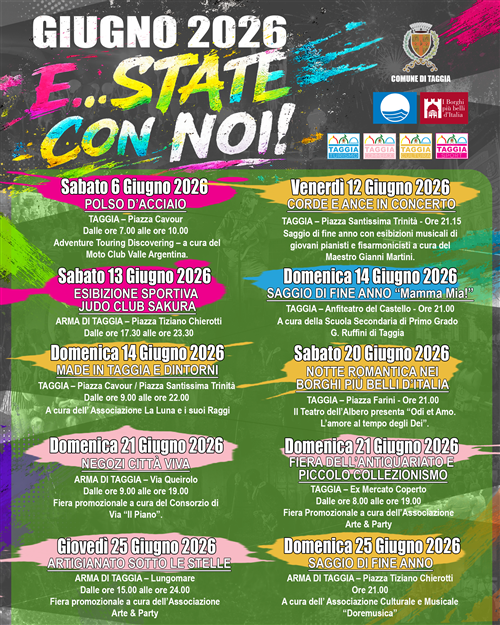 Ai nastri di partenza la stagione estiva: ecco il calendario degli eventi di giugno