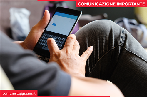 Falsi SMS per la TARI, il Comune di Taggia avverte: "Messaggi ingannevoli, prestate attenzione"